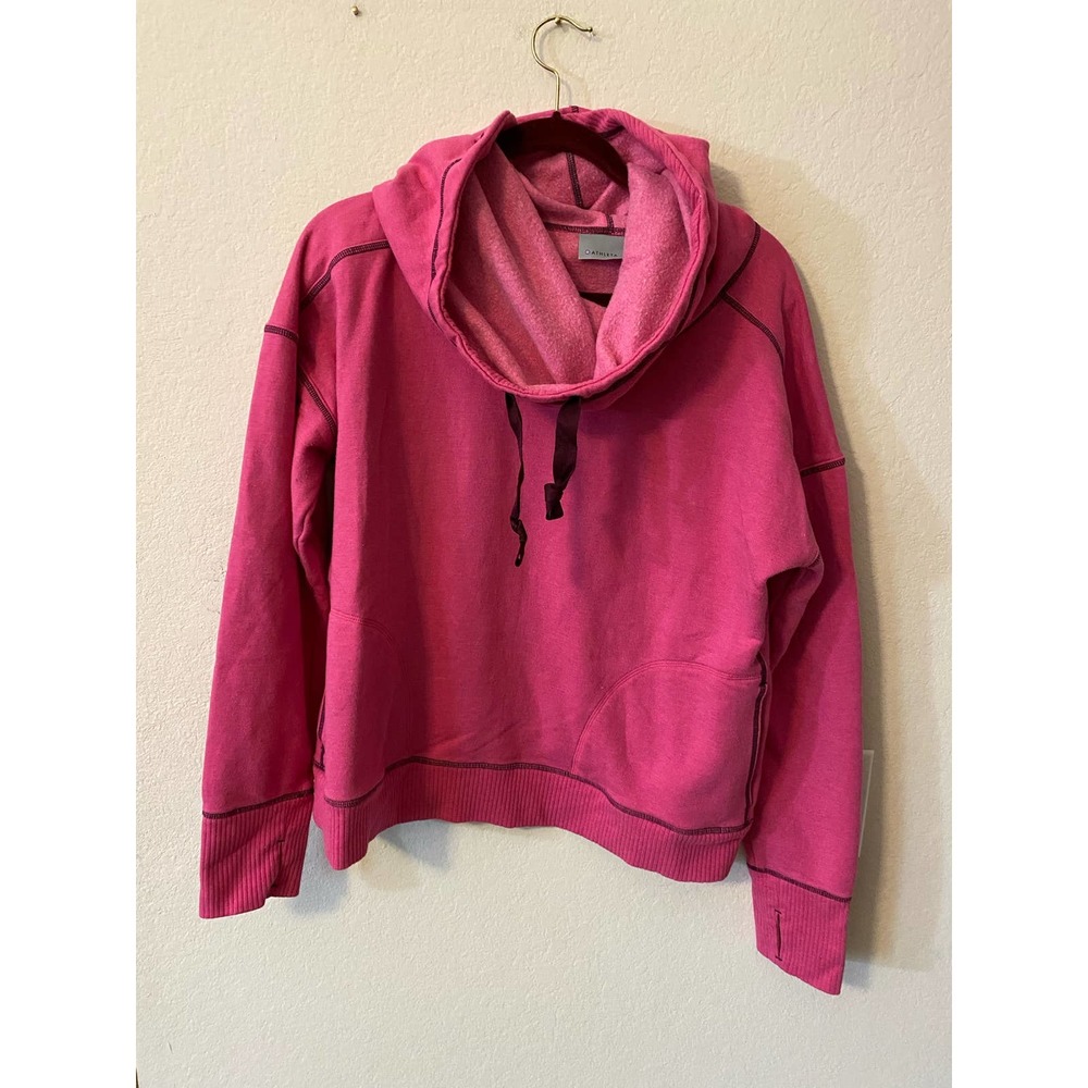 Women's Altheta Cowl Neck Pink Hoodie Size XL